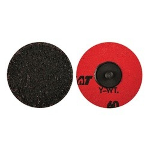 Norton® Red Heat® 66261132736 R983 Coated Abrasive Quick-Change Disc, 3 in Dia, 36 Grit, Extra Coarse Grade, Ceramic Alumina Abrasive, Type TR (Type III) Attachment