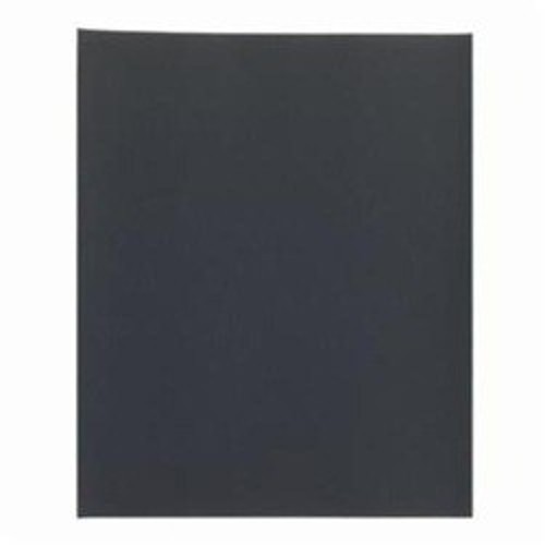 Norton® Black Ice™ 66261139379 T401 Coated Sandpaper Sheet, 11 in L x 9 in W, 1500 Grit, Ultra Fine Grade, Silicon Carbide Abrasive, Paper Backing