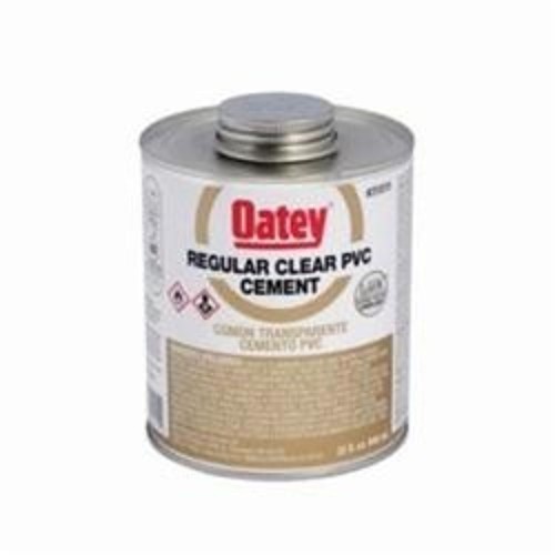 Oatey® 31015 Low VOC Regular Body PVC Cement, 32 oz Container, Clear, For Use With PVC Pipe