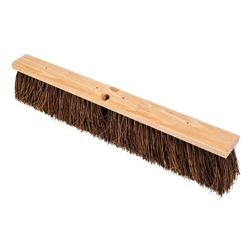 PFERD 89322 Floor Brush, 24 in Overall Length, 4 in Trim Length, Black Bristle, Stiff Palmyra Bristle