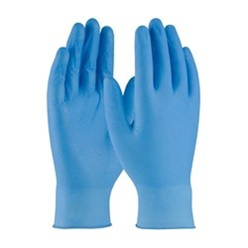PIP® 29101/XL Disposable Liquidproof Gloves, X-Large, #10, Nitrile, Blue, Textured, Rolled Cuff, Powder Free, 4 mil Thickness
