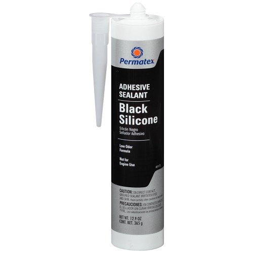 ITW Polymers Adhesives 230-81173 Silicone Adhesive Sealant, 11 oz Container Range, Cart, Black