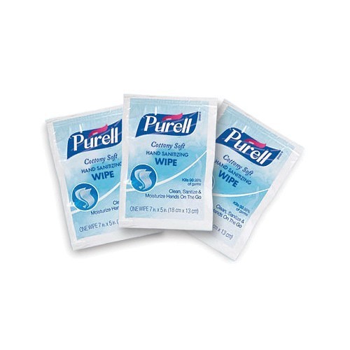 PURELL® 9026-1M Soft Hand Sanitizing Wipes, 7 x 5 in, 1000 Count Capacity, Cotton, White