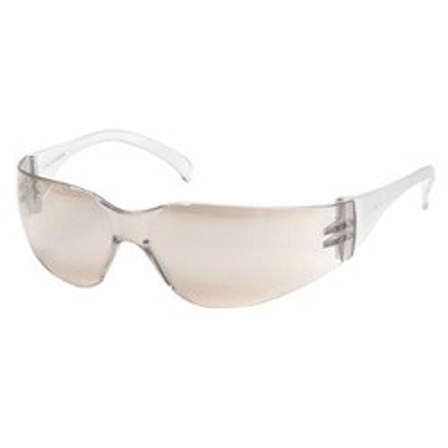 Pyramex® Intruder® S4180S Safety Glasses, Scratch Resistant Lens Coating, I/O Mirror Lens, Polycarbonate Lens, 64 mm PD, 77.08 mm Diagonal x 43.38 mm Vertical x 2.5 mm THK Lens, 135.5 mm WD x 156 mm OAL