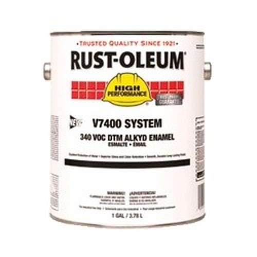 Rust-Oleum® 245474 V7400 System 1-Component DTM Alkyd Enamel Coating, 1 gal Container, Liquid Form, Safety Blue, 230 to 425 sq-ft/gal Coverage