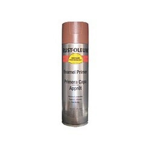 Rust-Oleum® V2169838 V2100 System Enamel Spray Primer, 15 oz Container, Liquid Form, Red, 12 to 20 sq-ft/can Coverage