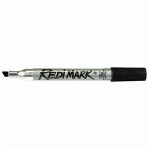 Dixon® by Ticonderoga® RediMark® 87170 Heavy Duty Permanent Marker, Chisel Felt Tip, Metal, Black