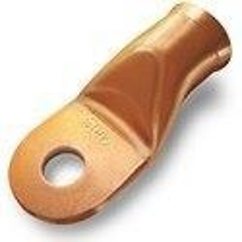 FTZ® FTZ91114 Terminal Lug, 6 ga Lug, #10 Hole Size Bare Copper Lug