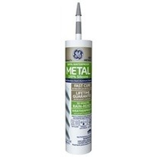 Aluminum Silicone Sealant, 11 oz, Composition: Cartridge Caulk