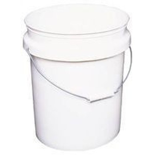 Bucket, Multi-Use, 5 gal, Plastic, White