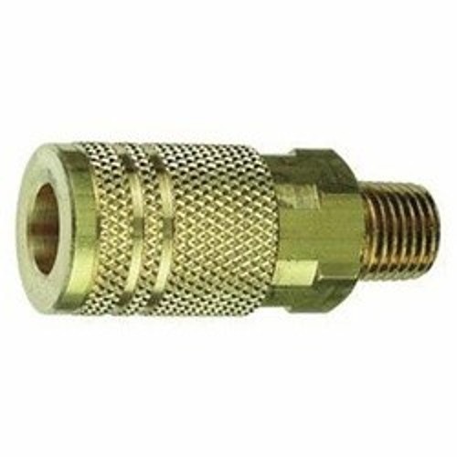 Tru-Flate 13-225 Coupler, 1/4 in, MNPT, Brass