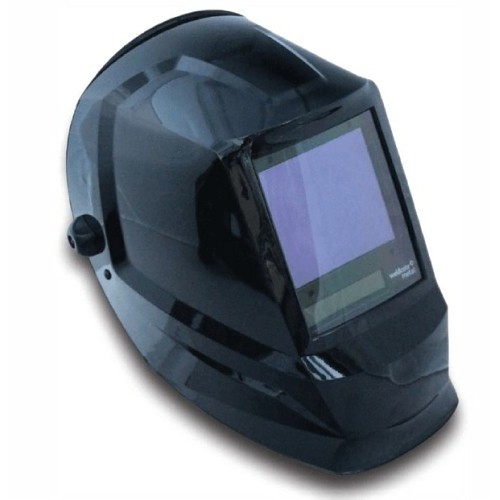 Weldcote Metals ULTRAVIEWPLUSTC Welding Helmet, 5-9/9-13 Lens Shade, Black/Green, 100 x 83.4 mm Viewing Area, Nylon