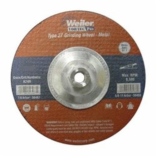 Vortec Pro® Wolverine™ 56393 Thin Cut-Off Wheel, 4-1/2 in Dia x 0.045 in THK, 7/8 in Center Hole, WA60S Grit, Aluminum Oxide Abrasive