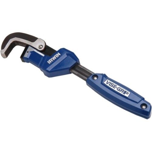DeWALT® 274001SM Pipe Wrench, 1-1/2 in Pipe, 11 in OAL, Quick-Adjusting Jaw, Cast Aluminum Handle, Quick Adjustment