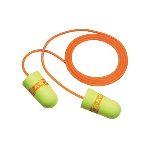 3M™ 247-311-1254 Ear Plug, Soft, 33 dB Noise Reduction Rating, Disposable/Reusable: Disposable, Universal, Yellow Plug, Red Cord