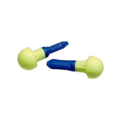 3M™ 247-318-1000 Ear Plug, 28 dB Noise Reduction Rating, Pod, Disposable/Reusable: Reusable, Universal, Blue/Yellow Plug, Uncorded Cord