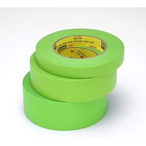 3M™ 26336 Masking Tape, 55 m Length, 24 mm Width, 6.7 mil Thickness, Paper, Green