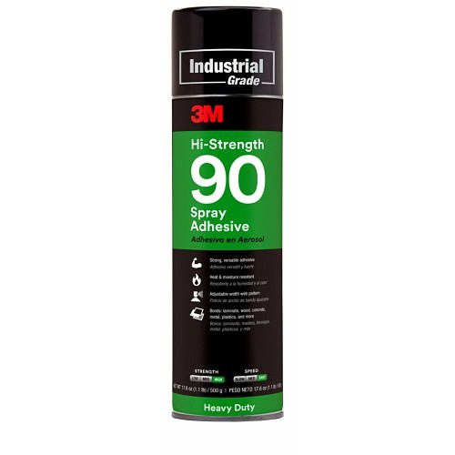 3M™ 3M90-24 Spray Adhesive, 24 oz, Aerosol Can, Clear, 130 deg F