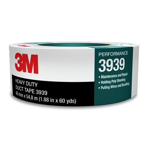 3M™ 405-021200-85563 Duct Tape, 60 yd Length, 3.77 in Width, 9 mil Thickness, Rubber Adhesive, Cloth Scrim Backing, Silver