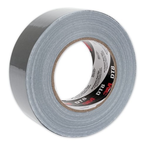 3M™ 405-689330-17225 Duct Tape, 60 yd Length, 1.88 in Width, 8 mil Thickness, Rubber Adhesive, Conformable Backing, Silver