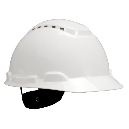 3M™ H-701V Hard Hat, HDPE, 4 Point Suspension, White