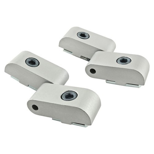 Door Hinge, Standard Lift-Off, 40 lb Capacity, Aluminum, Anodize, Orientation: Right Hand, Clear