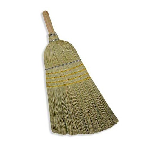 ABCO BR-28SE Warehouse Broom, Blended Fiber Bristle, 1-1/8 in Width, Wood Handle, 56 in Overall Length