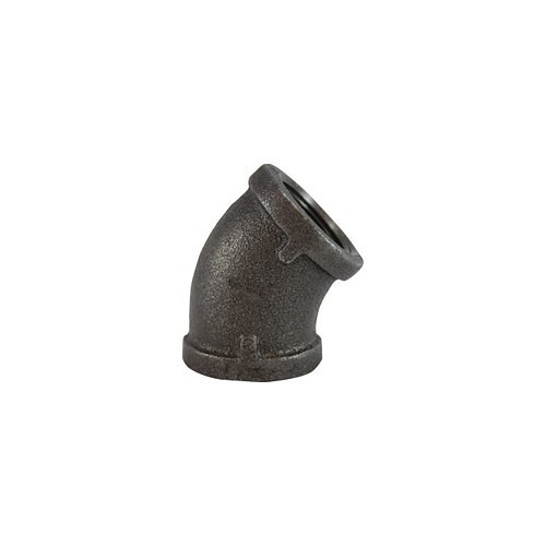 ASC Engineered Solutions AnvilĀ® 5230070 45 deg Pipe Elbow, 1-1/2 in Nominal, 300 lb, Malleable Iron