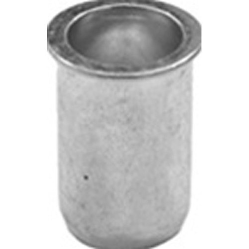 Approved Vendor A12980 Nut Insert, M4 x 0.70, 0.41 in Overall Length, Steel, Zinc Plated