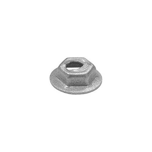 Approved Vendor A8855 Thread Cutting Nut, Imperial, 5/32 Stud in, Zinc Plated, 3/8 in Width Across Flats