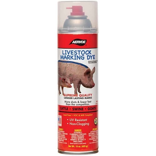 Aervoe® 1731 Marking Dye, Red, 15 oz, Aerosol Can