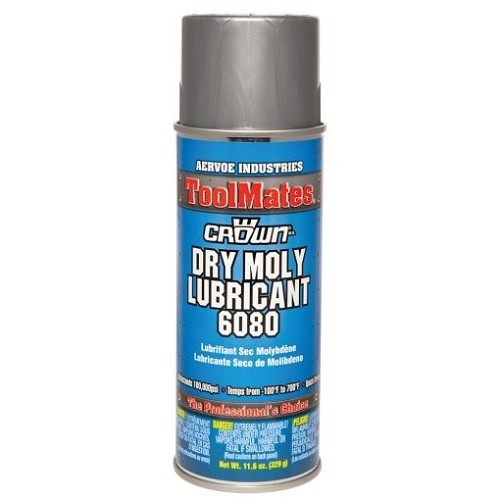 Aervoe® 6080 Dry Moly Lubricant, 16 oz, Aerosol Can, Grayish Black, 0.73 Specific Gravity