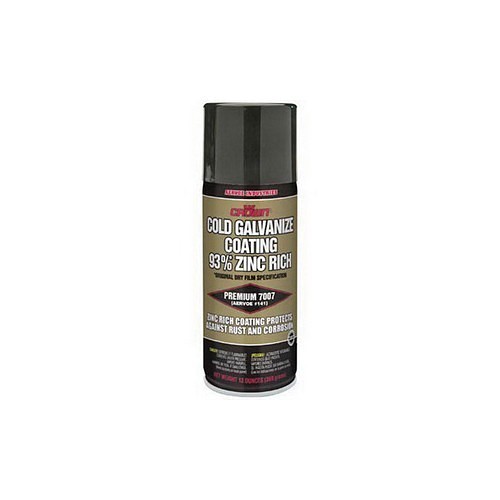 Aervoe® 7007 Cold Galvanize Coating, 14 oz, Light Gray, 48 sq-ft/can Coverage, 24 hr Curing