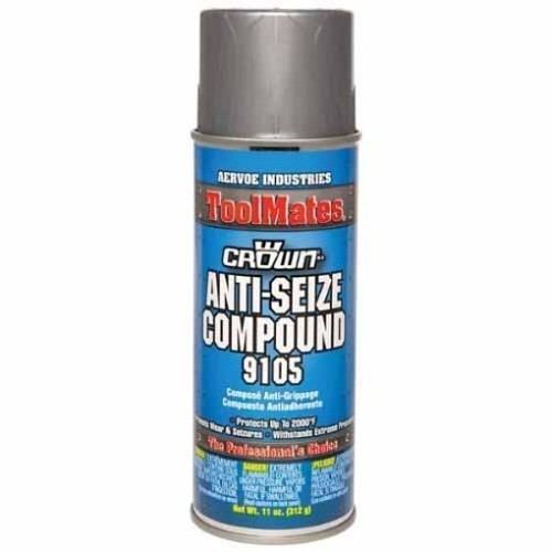 Aervoe® 9105 Anti-Seize Compound, 16 oz, Aerosol Can, Gas, Black