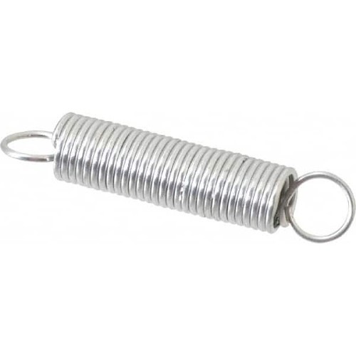 Ajax 06979884 Extension Spring, 3/8 in Outside Dia, 2 in Overall Length, Steel