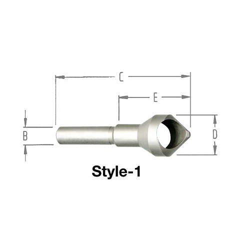 Alfa USA® CD98820 Countersink, 82 deg Included Angle, High Speed Steel