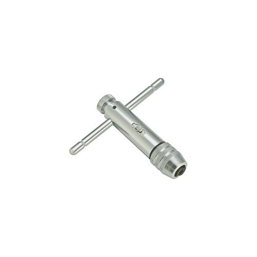 Alfa USA® TH63022R Handle Tap Wrench, Tap Capacity: 0 - 1/4 in, 3-3/8 in Length, Chrome Plated, T Shape