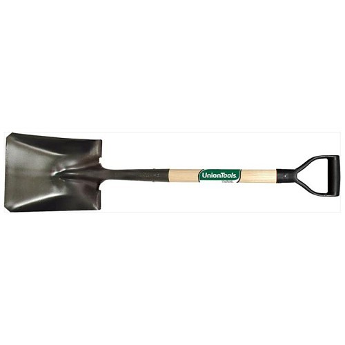 Ames® UnionTools® 42106 Round Point Shovel, Steel Blade, 11-1/2 in Blade Length, 9-1/4 in Blade Width, 28 in Handle Length