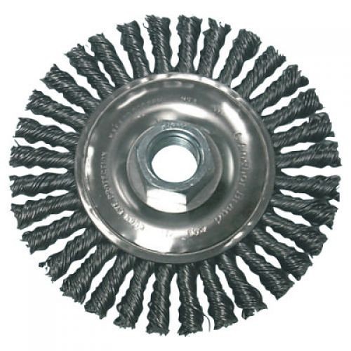 Anchor® ORS® 102-4S58 Wheel Brush, 4 in Brush Dia, 4 in Face Width, 5/8 in Arbor Hole