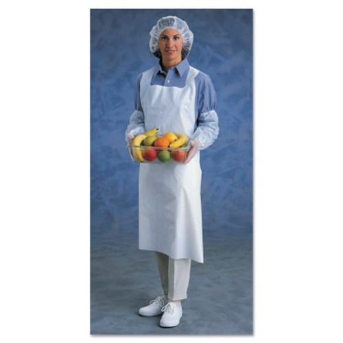 Ansell AlphaTec® 012-54-290 Apron, Polyethylene, Resists: Poly Barrier, White