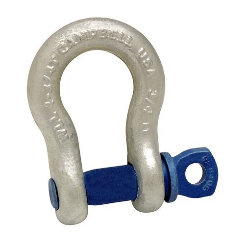 Apex® Campbell® 5411235 Anchor Shackle, 4.75 ton, 3/4 in, 7/8 in Pin Dia, Screw Pin, Galvanized