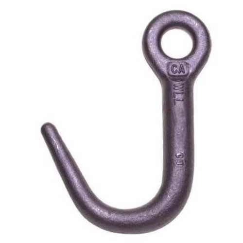 Apex® Campbell® 5616215 J-Hook, 2250 lb, 80 Grade, Eyelet Attachment, Forged Alloy Steel