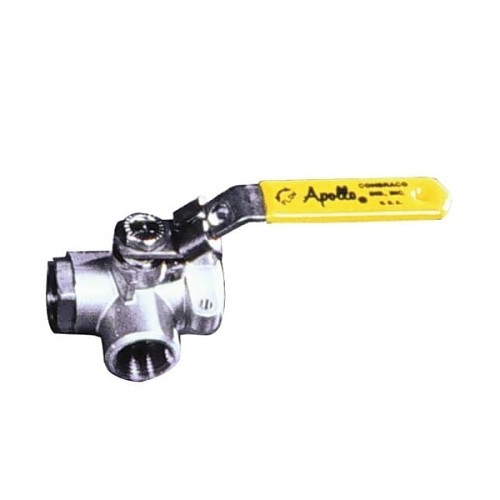 Apex® Apollo™ 76-603-01 Ball Valve, 1/2 in Nominal, FNPT, Stainless Steel Body, MPTFE/RPTFE Softgoods