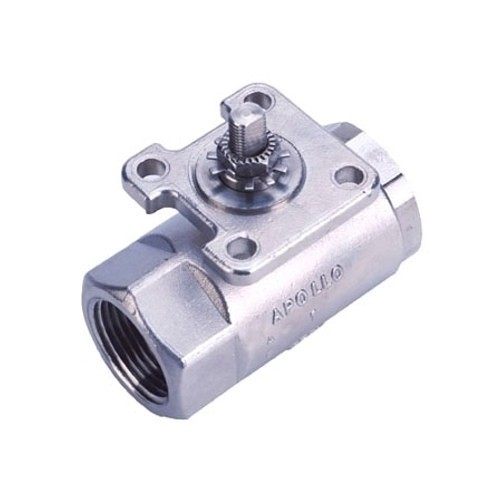 Apex® Apollo™ 76AR864 Ball Valve, 2 in Nominal, FNPT, Stainless Steel Body, Standard Port, MPTFE Seat/PTFE Seal/MPTFE Stem Packing Softgoods, Domestic