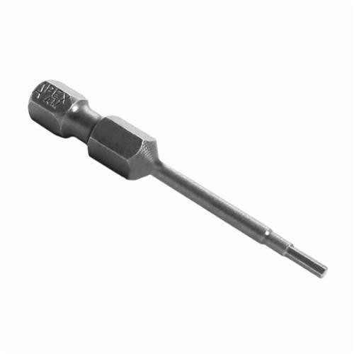 Apex® AM-5MM Power Screwdriver Bit, 5 mm Point, Hex Point, 1-15/16 in Overall Length