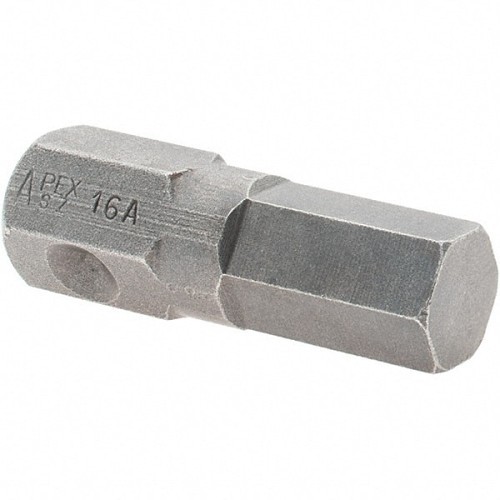 Apex® SZ-16-A Socket Head Bit, Yes Impact Rated, Imperial, Hex Drive, 7/16 in Drive, 3/8 in Bit, 1-3/8 in Bit Length