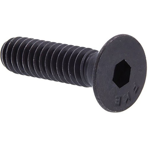 ND Industries Vibra-Tite® FSCS.08C0025/PRECOTE-80 Socket Cap Screw, SAE, #8-32 Diameter - Thread, 1/4 in Overall Length, Stainless Steel, Grade 18-8, Flat Head