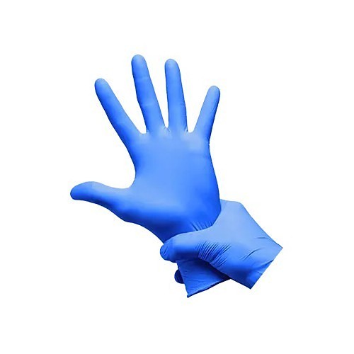 BBI M02153 Disposable Gloves, Large, #9, Nitrile, Blue, Powder-Free Powder, Cobalt, 3 mil Thickness