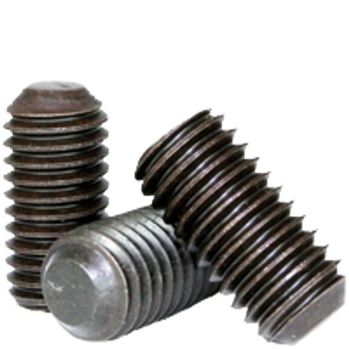 BBI SSF.06C037 Socket Set Screw, Imperial, #6-32 in, 3/8 in Length, Flat Point, Alloy Steel