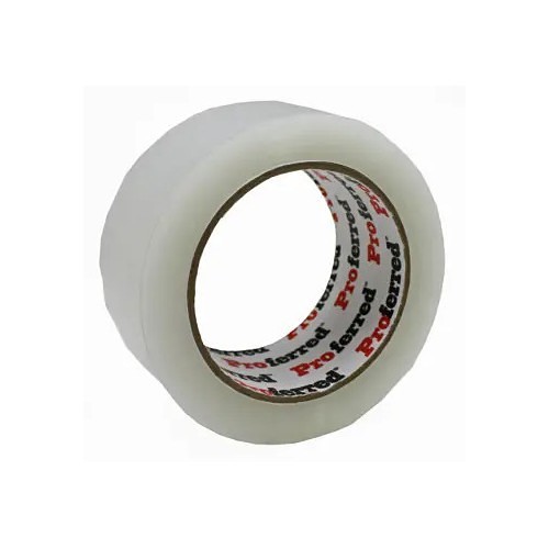 Sealing Tape, 110 yd Length, 3 in Width, 1.8 mil Thickness, Acrylic Material, Acrylic Adhesive, Clear